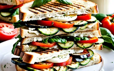 Recette facile de panini aux légumes grillés savoureux