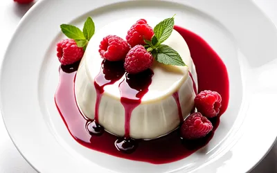 Recette facile de panna cotta vanille et coulis de framboises frais