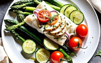 Photo de Recette légère de papillote de poulet méridionale facile et rapide