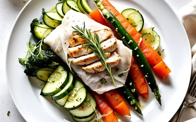 Papillote de volaille légère au muscat : recette facile et savoureuse