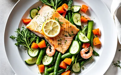 Recette facile de papillote aux trois poissons : saumon, cabillaud et crevettes