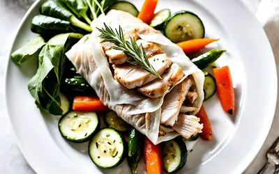 Papillote surprise facile et rapide au poulet pour 1 personne