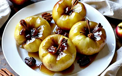 Recette facile de papillotes de pommes aux raisins fondants