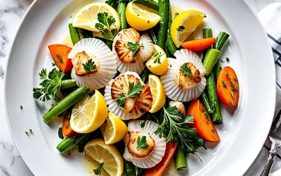 Papillotes de Saint-Jacques aux petits légumes frais - Recette légère et gourmande