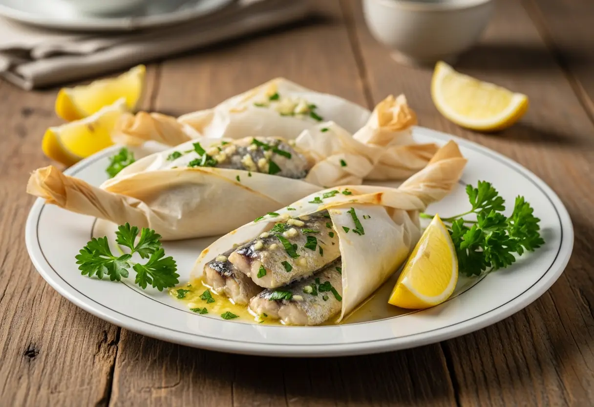 Papillotes de sardines au beurre aillé : recette savoureuse et facile