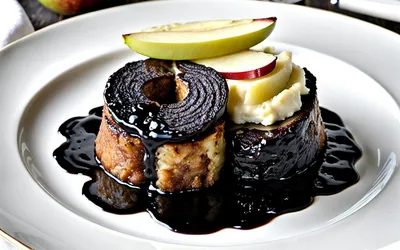 Parmentier gourmand de boudin noir aux deux pommes - recette facile et savoureuse
