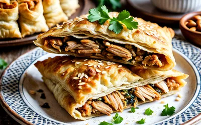Recette facile de pastilla marocaine au poulet et amandes