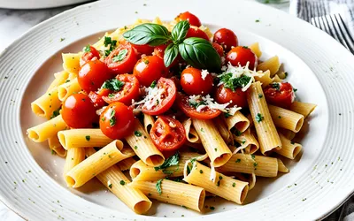 Recette facile de pâtes crémeuses à la sauce Pomodoro, parmesan et persil