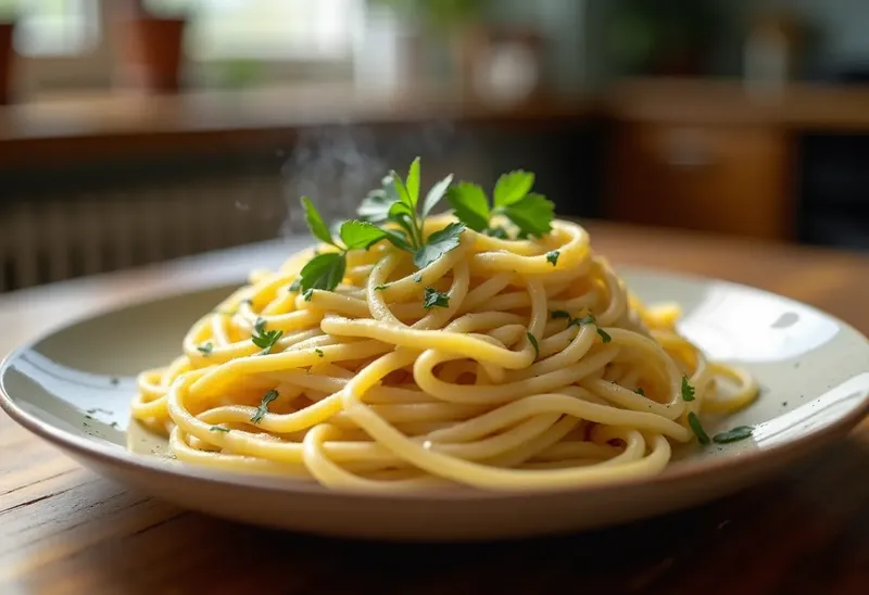 Pâtes à l'ail savoureuses et faciles à préparer