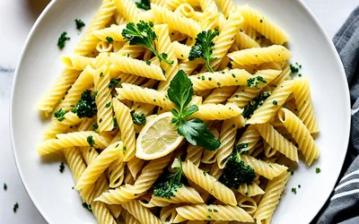 Recette facile de pâtes au citron crémeuses et parfumées