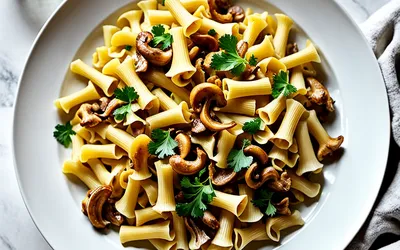Pâtes aux chanterelles à la forestière : recette gourmande et facile