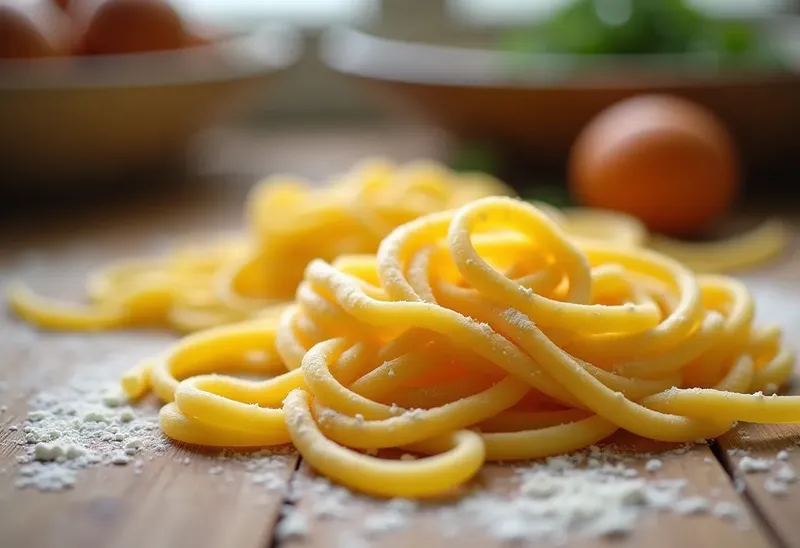 Pâtes fraîches aux œufs maison : recette simple et savoureuse