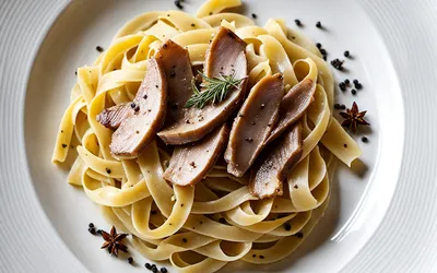 Recette facile de pâtes fraîches au foie gras fondant