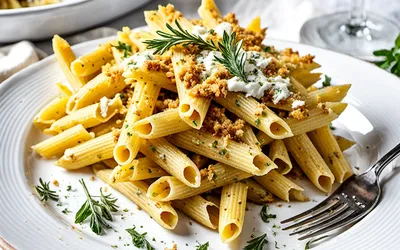 Pâtes gratinées au chèvre fondant et croustillant : recette facile et gourmande