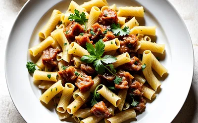Pâtes à la sauce fond de veau maison : recette facile et savoureuse