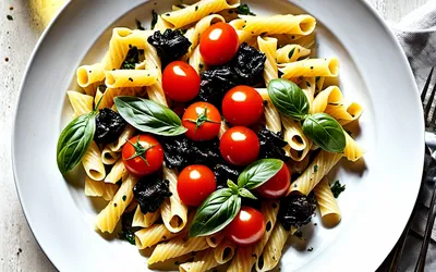 Recette facile de pâtes aux tomates fraîches et tapenade maison