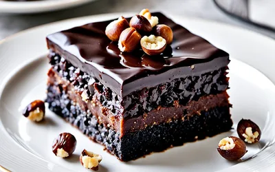 Recette Pavé de Chocolat Noir aux Noisettes Grillées - Dessert Gourmand Facile