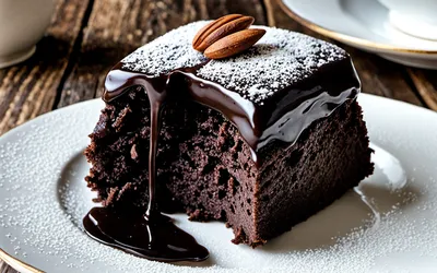 Recette facile de pavé fondant au chocolat et poudre d'amandes