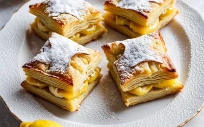 Recette facile de pavés fourrés à la crème de citron acidulée