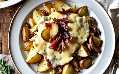 Recette facile et rapide de Pela des Aravis - Tartiflette savoyarde fondante