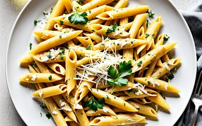 Recette facile et rapide de penne au poulet crémeux
