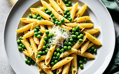 Penne rigate aux petits pois et safran : recette facile et savoureuse