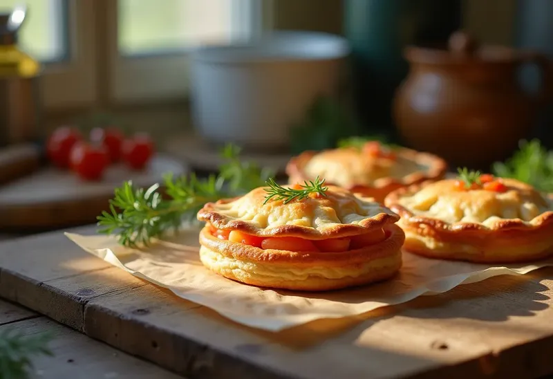 Petit feuilleté gourmand au saumon frais et aneth