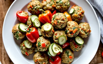 Petites bouchées savoureuses aux légumes frais - recette facile et rapide
