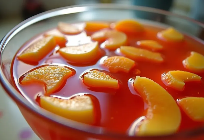 Petits aspics fruités frais et colorés