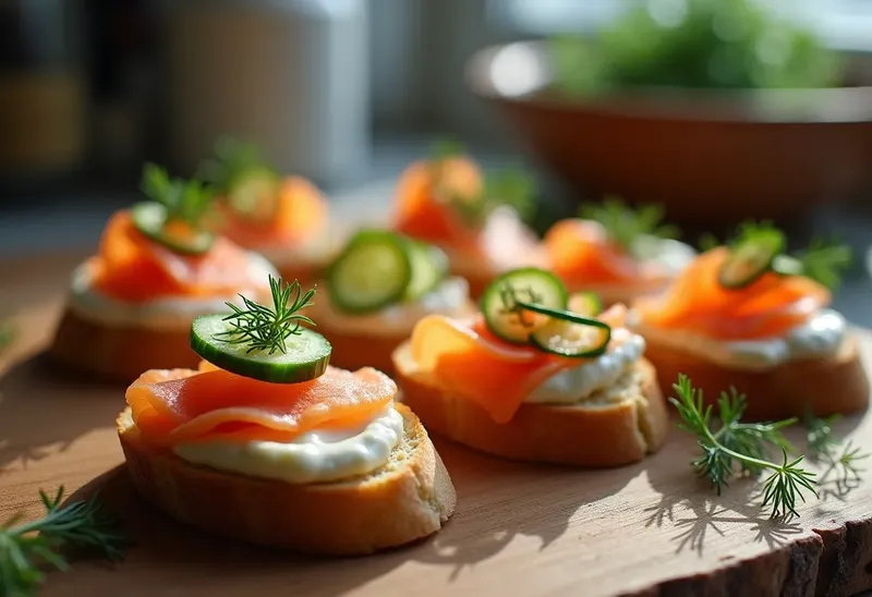 Petits Canapés Gourmands pour Apéritif