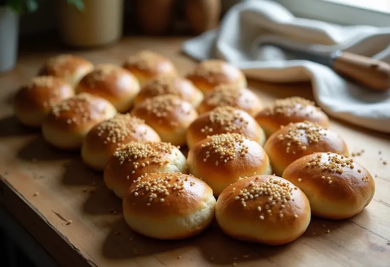 Petits pains apéritifs moelleux et savoureux faits maison