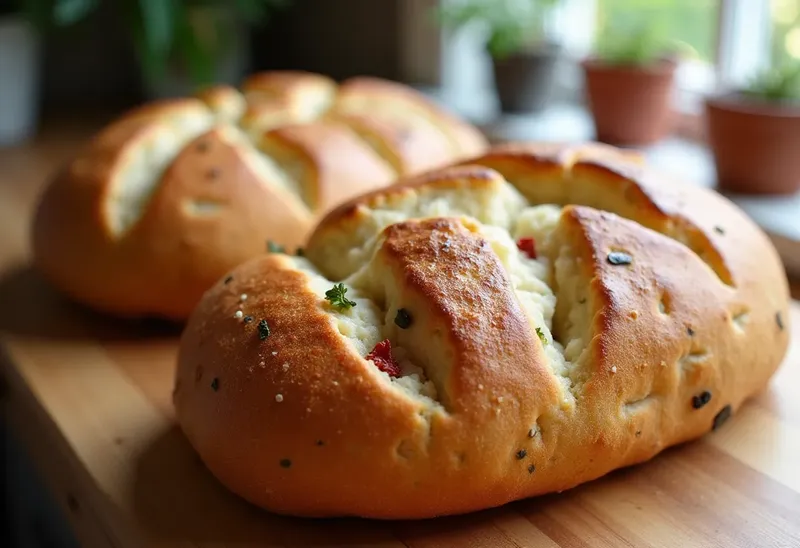 Petits pains moelleux aux tomates et origan