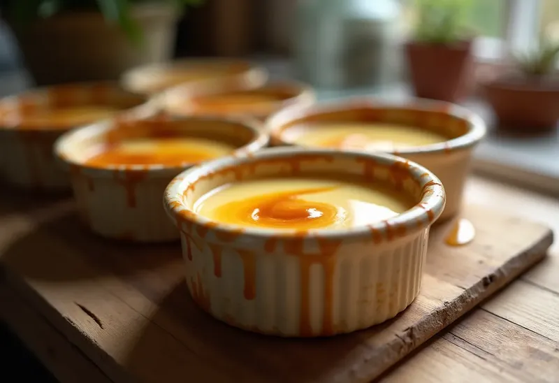 Petits pots de crème caramel onctueux faits maison