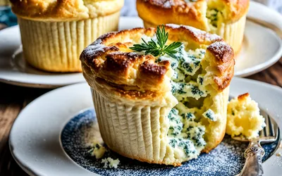 Petits soufflés légers au roquefort : recette facile et gourmande
