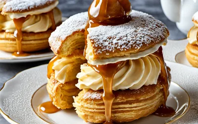 Recette facile de pièce montée de choux à la crème, dessert gourmand