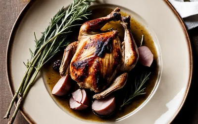 Recette de Pintade Rôtie à la Choucroute Traditionnelle d'Alsace