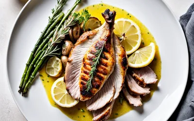 Pintade rôtie sauce citron : recette facile et savoureuse