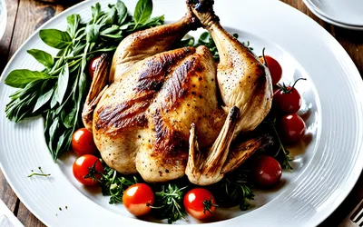 Pintade Rôtie à l'Italienne : Recette Facile et Savoureuse