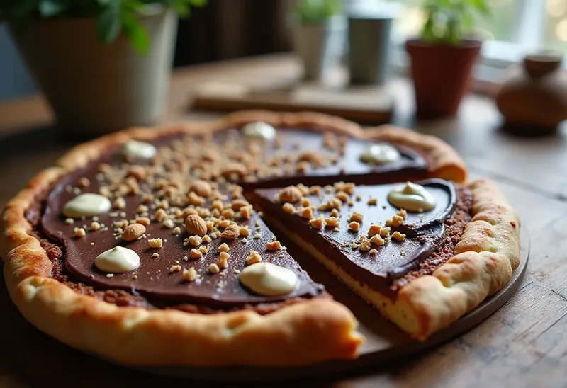 Pizza au chocolat fondant : recette gourmande et facile