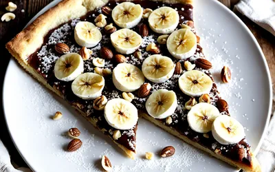 Recette facile de pizza dessert au Nutella gourmande