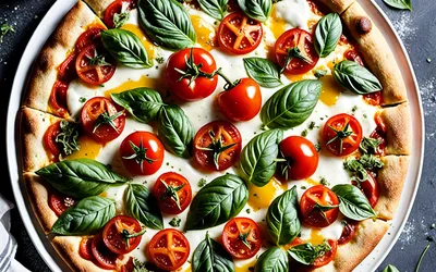 Recette facile de Pizza du Soleil méditerranéenne, savoureuse et rapide