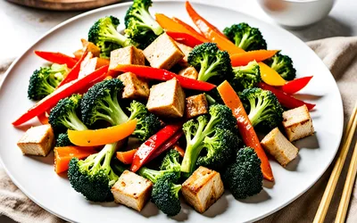 Recette facile de légumes sautés au tofu - plat sain et rapide