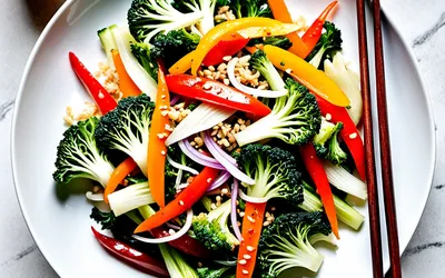 Photo de Recette facile et rapide de Pe-Tsaï sauté aux légumes croquants