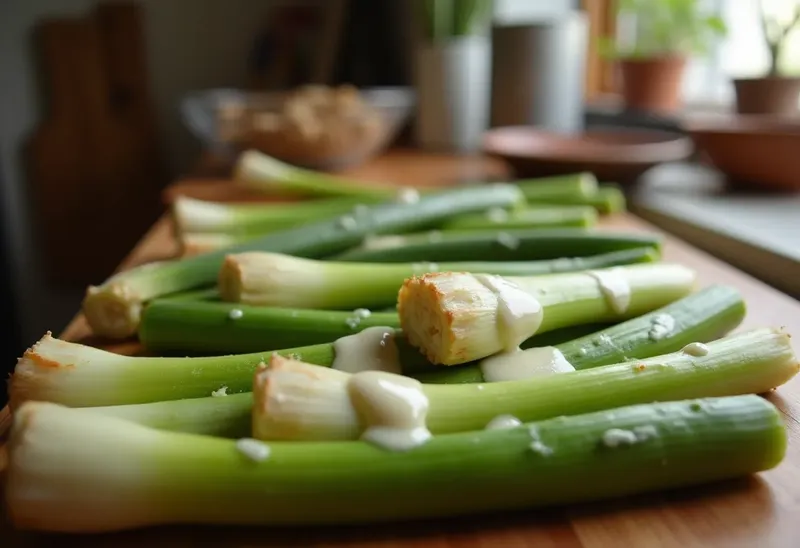 Poireaux à la crème onctueuse : recette facile et savoureuse