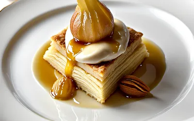 Recette Poires Bourdaloue : Tarte aux Poires et Crème d'Amande Facile