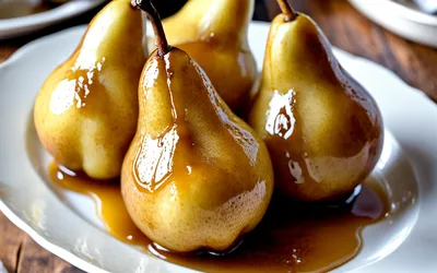 Recette facile de poires caramélisées au beurre et vanille