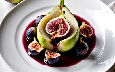 Recette gourmande de poires à la crème pâtissière et figues fraîches