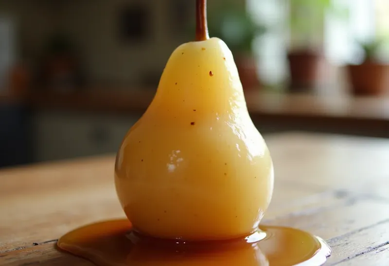 Poires pochées au caramel fondant : dessert gourmand et facile