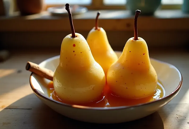Poires pochées au porto : dessert raffiné et gourmand