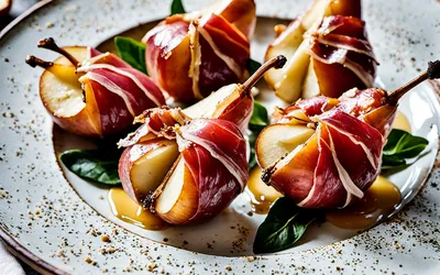 Poires rôties au jambon de Parme : recette gourmande et facile